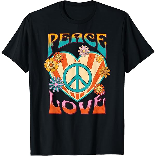 Amazon.com: Peace and Love T-Shirt : Clothing, Shoes & Jewelry